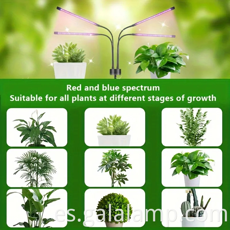 Luz de crecimiento de la planta de espectro completo de pie plegable con temporizador